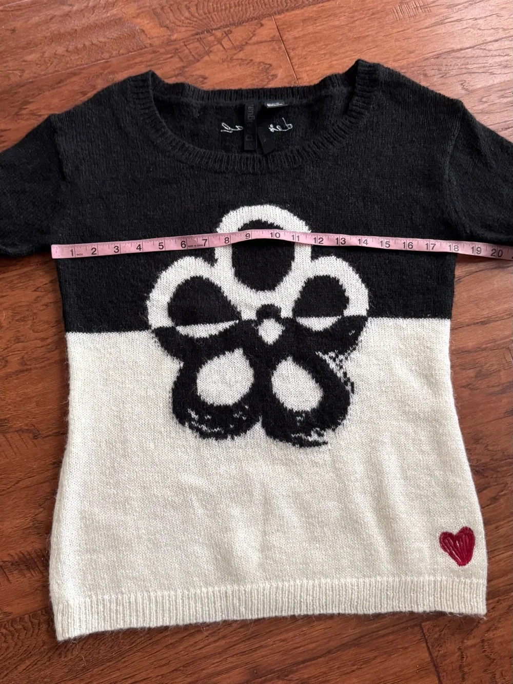 Desigual Black and White floral Sweater